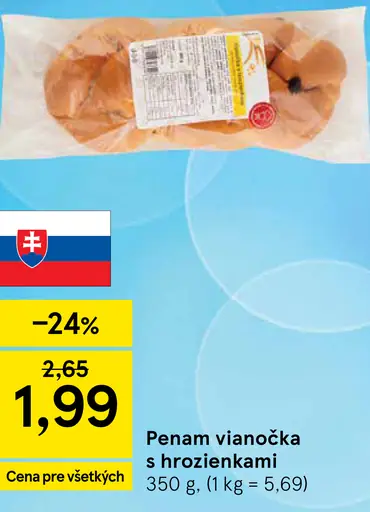 Penam Vianočka s hrozienkami