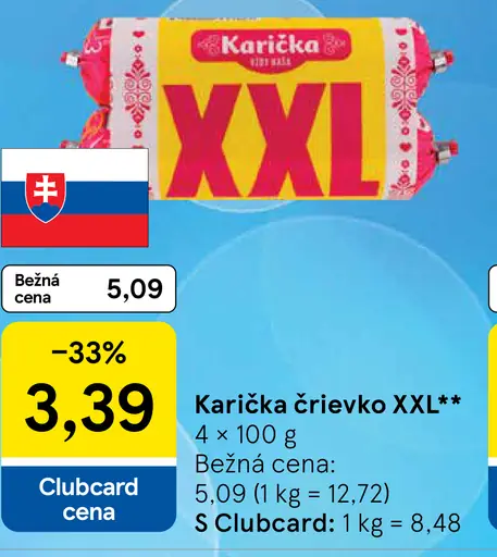 Karička črievko Maxi tavený syr