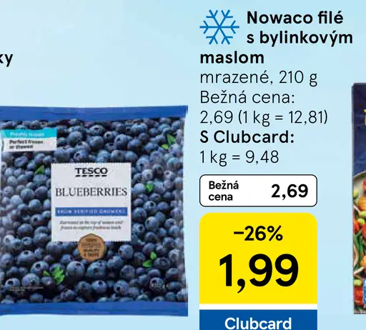 Nowaco filé s bylinkovým maslom mrazené