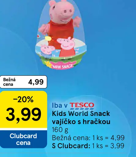 Kids World Snack vajíčko s hračkou