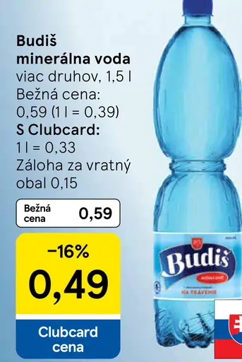 Budiš minerálna voda