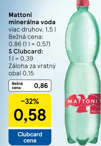 Mattoni Minerálna voda