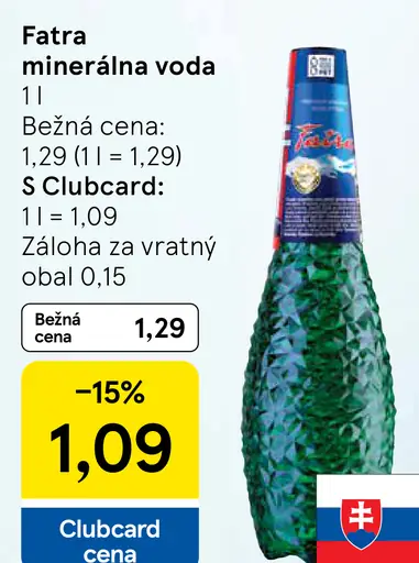 Fatra minerálna voda