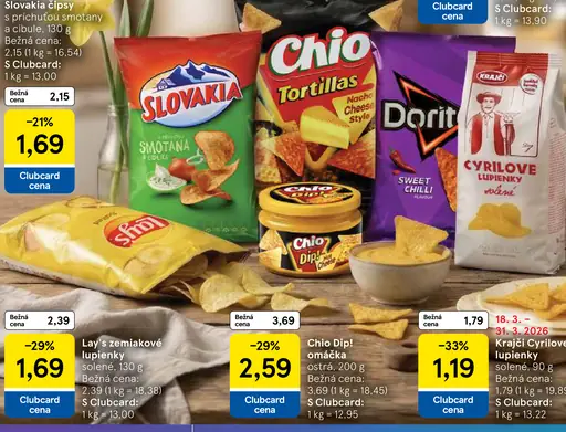 Slovakia čipsy smotana a cibuľa