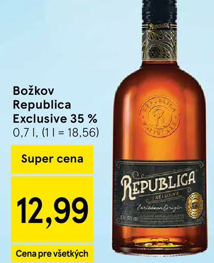 Božkov Republica Exclusive rum 38%