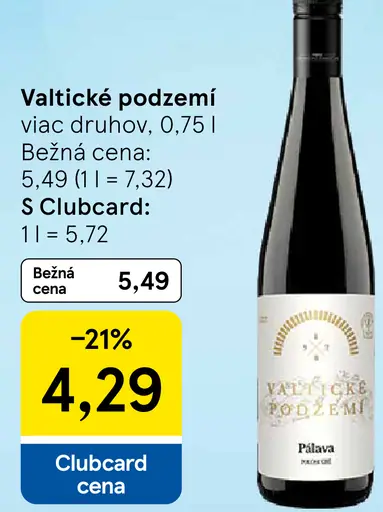 Valtické podzemí víno viac druhov