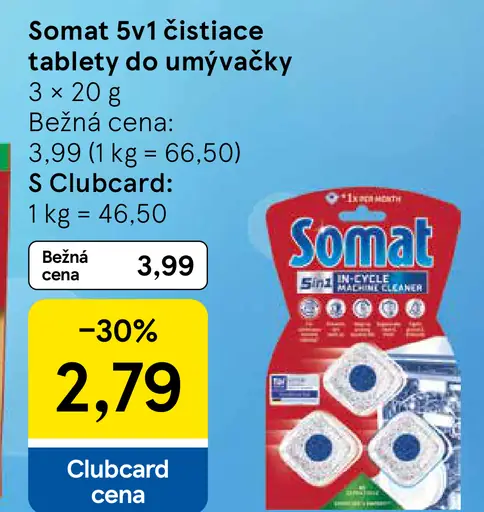 Somat 5v1 čistiace tablety do umývačky riadu