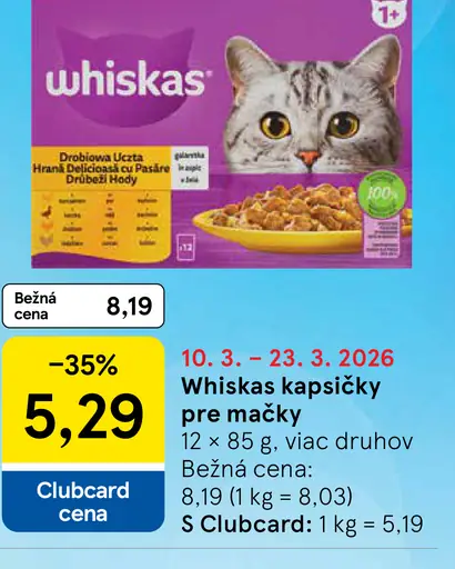 Whiskas Kapsičky pre mačky