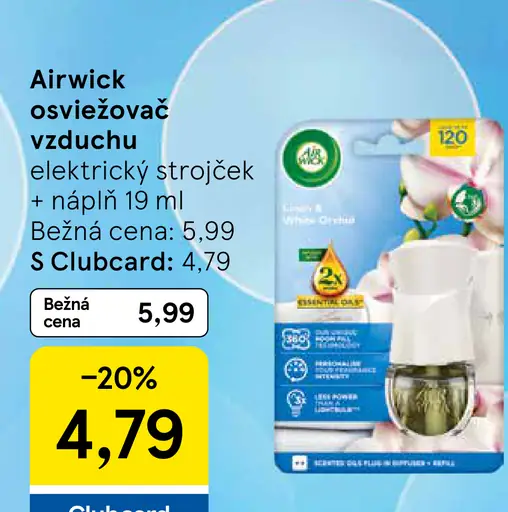 Airwick náplň do elektrického osviežovača