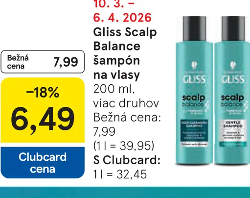 Gliss Scalp Balance šampón na vlasy