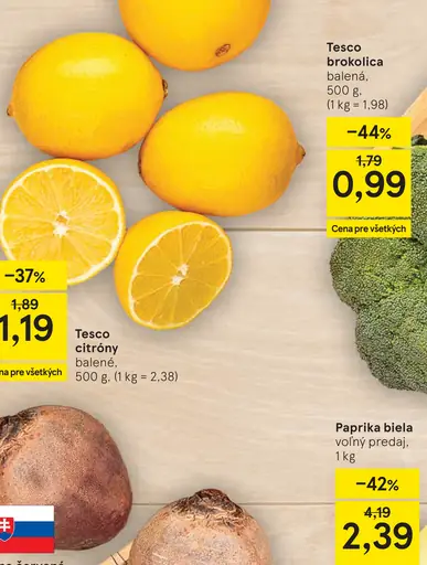 Tesco citróny