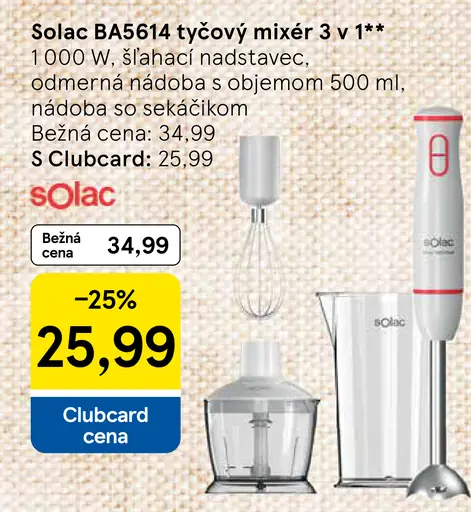 Solac tyčový mixér 3 v 1 BAS614