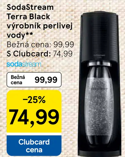 SodaStream Terra Black výrobník perlivej vody