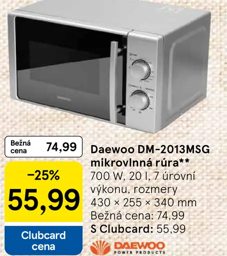 Daewoo DM-2013MSG mikrovlnná rúra