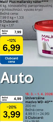 Malíř Plus maliarsky náter