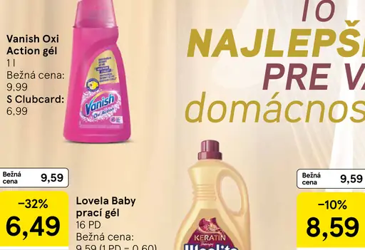 Vanish Oxi Action gél na pranie