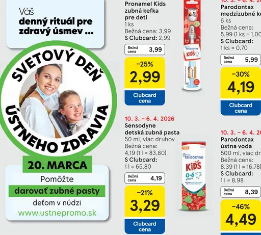 Sensodyne Pronamel Kids zubná kefka pre deti vo veku 3-6 rokov