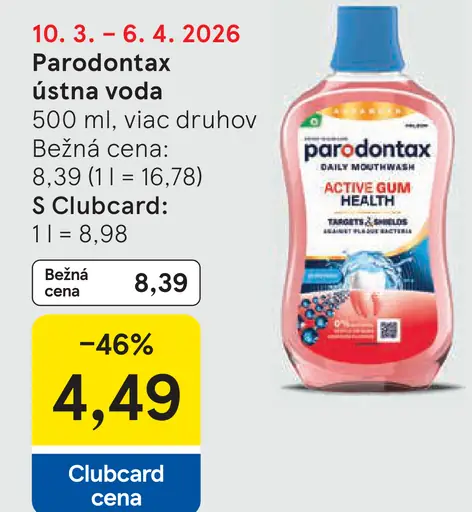 Parodontax ústna voda