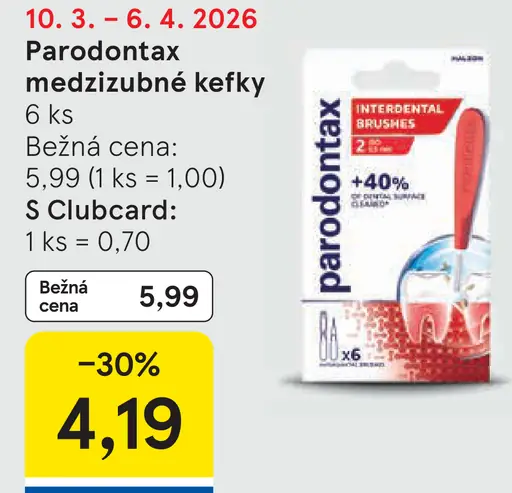Parodontax medzizubné kefky