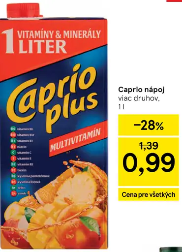 Caprio Plus multivitamín nápoj
