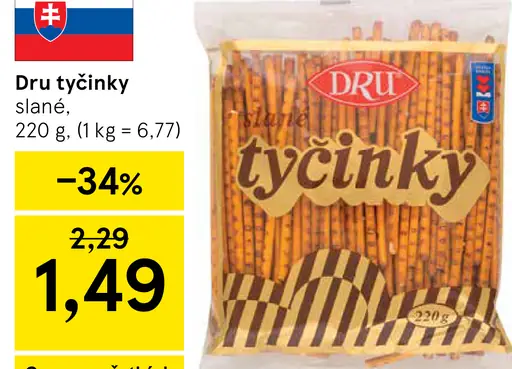 DRU tyčinky slané