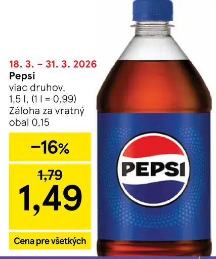 Pepsi sýtený nápoj