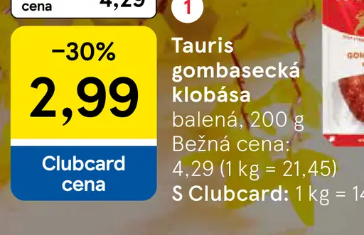 Tauris Gombasecká klobása