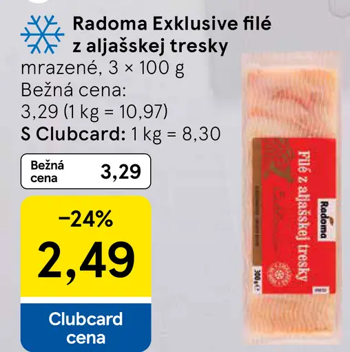 Radoma Exklusive filé z aljašskej tresky mrazené