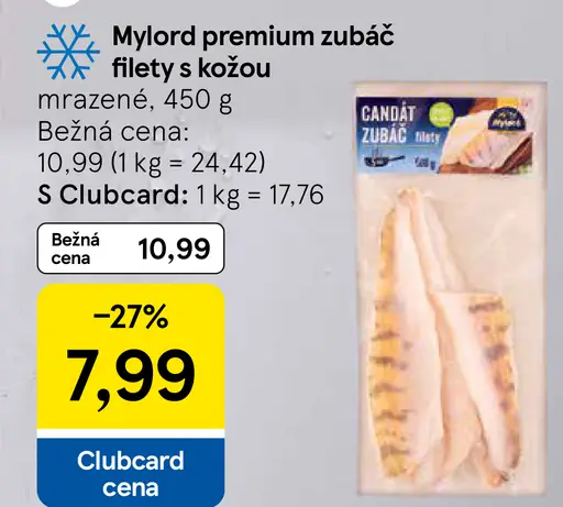 Mylord premium zubáč filety s kožou mrazené