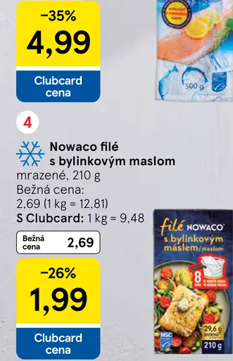 Nowaco filé s bylinkovým maslom mrazené