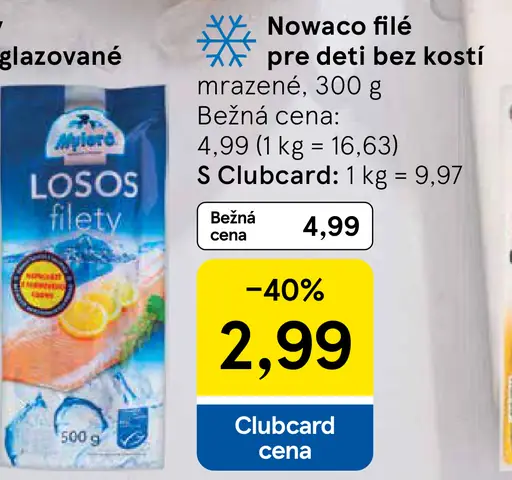Nowaco filé pre deti bez kostí mrazené