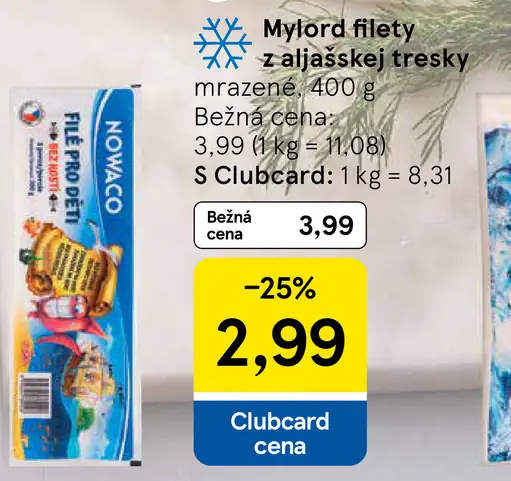 Mylord filety z aljašskej tresky mrazené