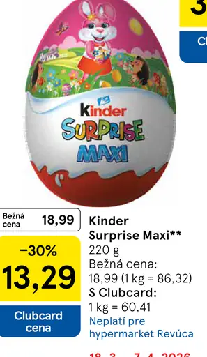 Kinder Maxi Surprise vajíčko