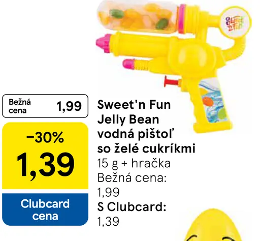 Sweet'n Fun Jelly Bean vodná pištoľ so želé cukríkmi