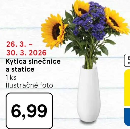Kytica slnečnice a statice rezané kvety
