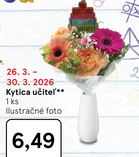Kytica učiteľ mix rezaných kvetov