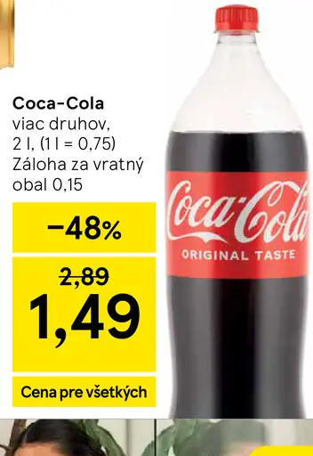 Coca-Cola rôzne druhy