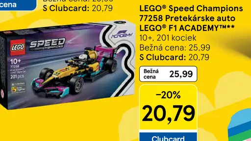 LEGO Speed Champions Pretekárske auto LEGO F1 Academy