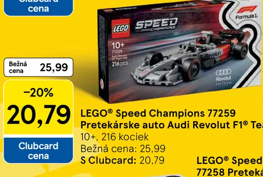 LEGO Speed Champions Pretekárske auto Audi Revoutl F1 Team R26