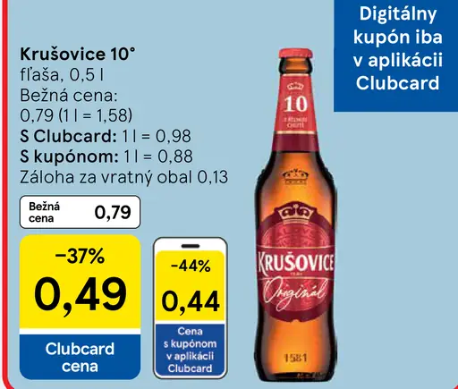 Krušovice 10° plechovka