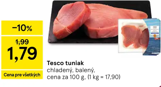 Tesco tuniak chladený