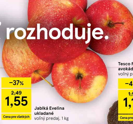 Jablká Evelina ukladané