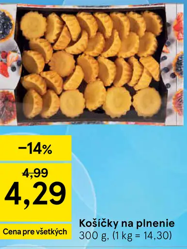 Košíčky na plnenie