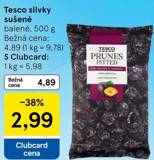 Tesco slivky sušené