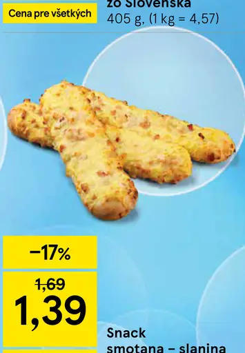 Snack smotana – slanina