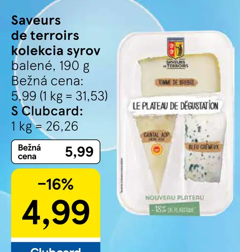 Saveurs de terroirs kolekcia syrov