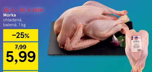 Morka chladená, balená