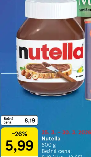 Nutella lieskovoorieškový kakaový krém
