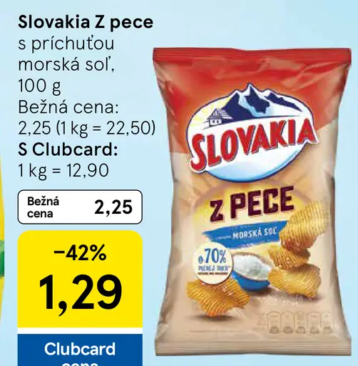Slovakia Šošovicové chipsy morská soľ