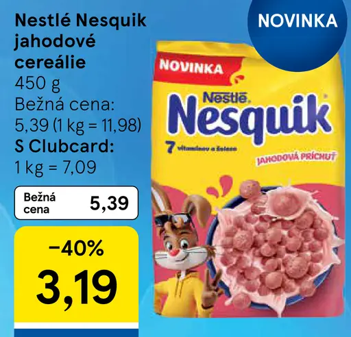 Nestlé Nesquik jahodové cereálie